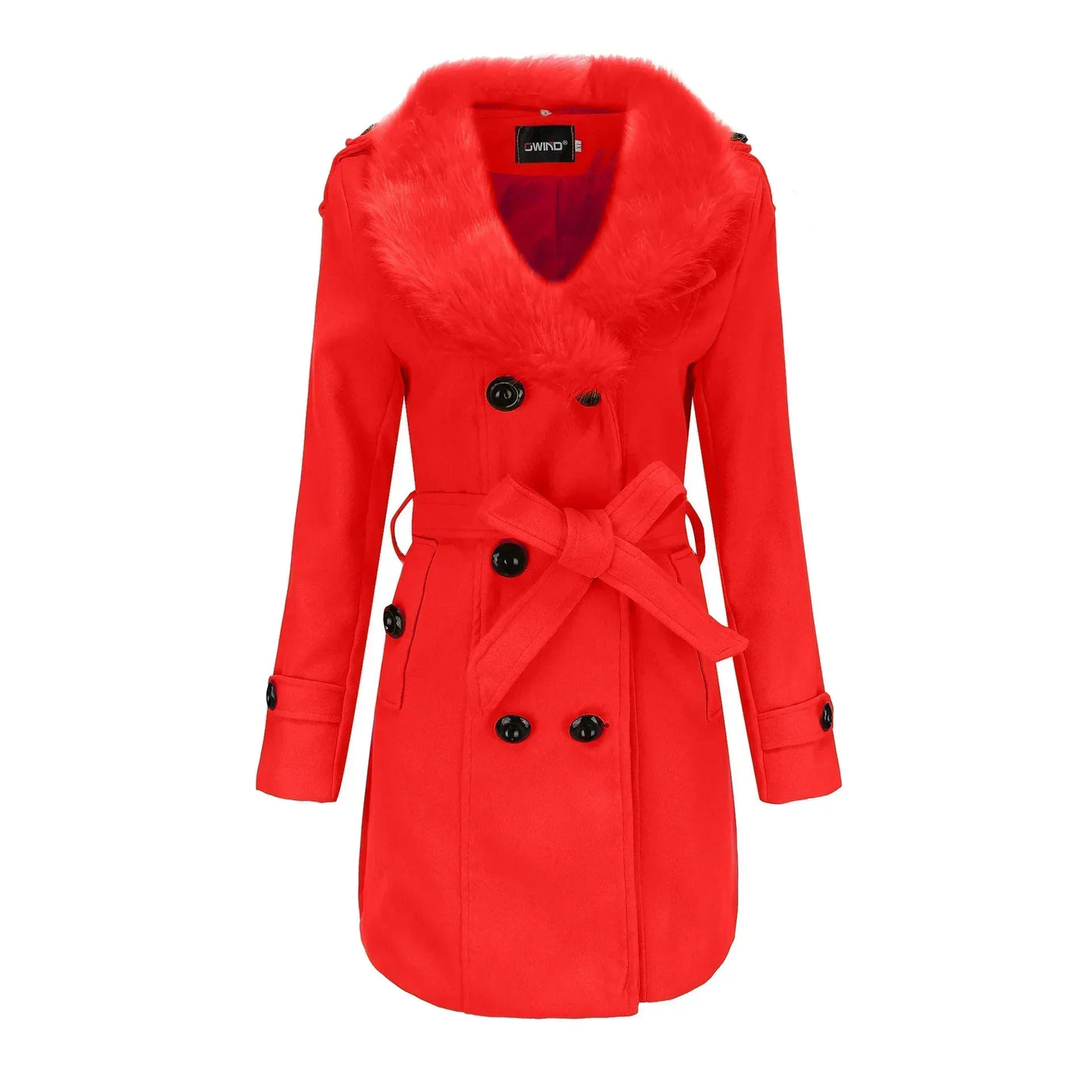 Eleanor | Velvet Warm Wool Wintercoat for Women