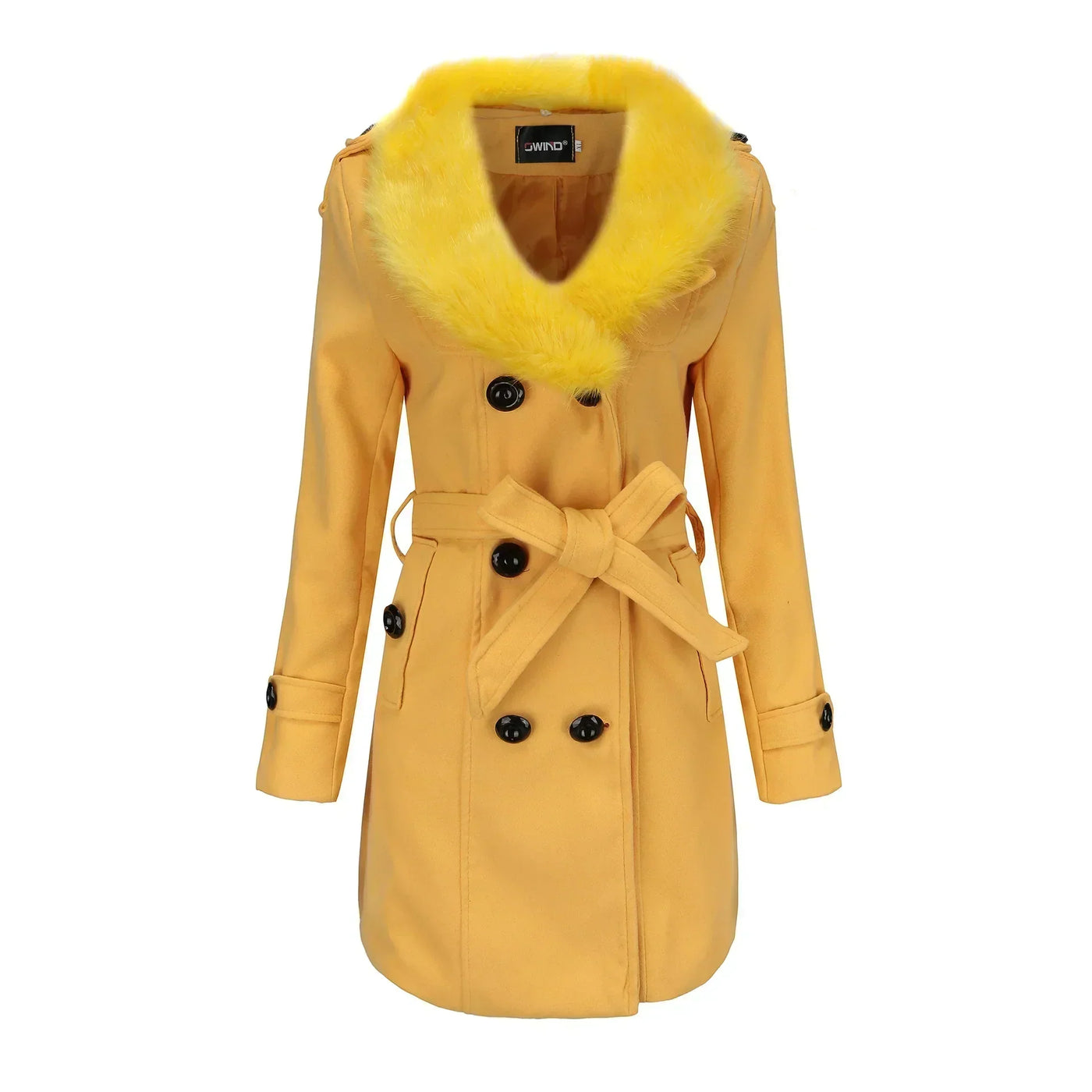 Eleanor | Velvet Warm Wool Wintercoat for Women