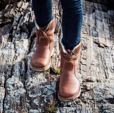 Violet | Winter-Ready Fleece Boots with Wool Lining