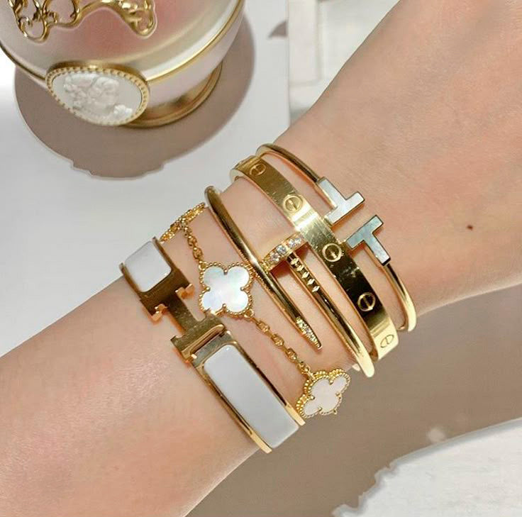 Monaco Bracelet Set (gold finish, 3-piece)