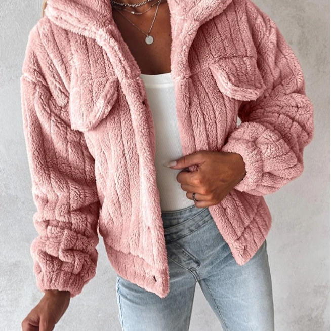 Violet | Cozy Warm Teddy Coat for Comfort
