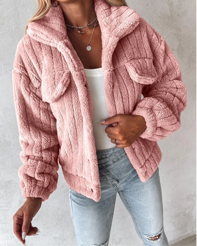 Violet | Cozy Warm Teddy Coat for Comfort