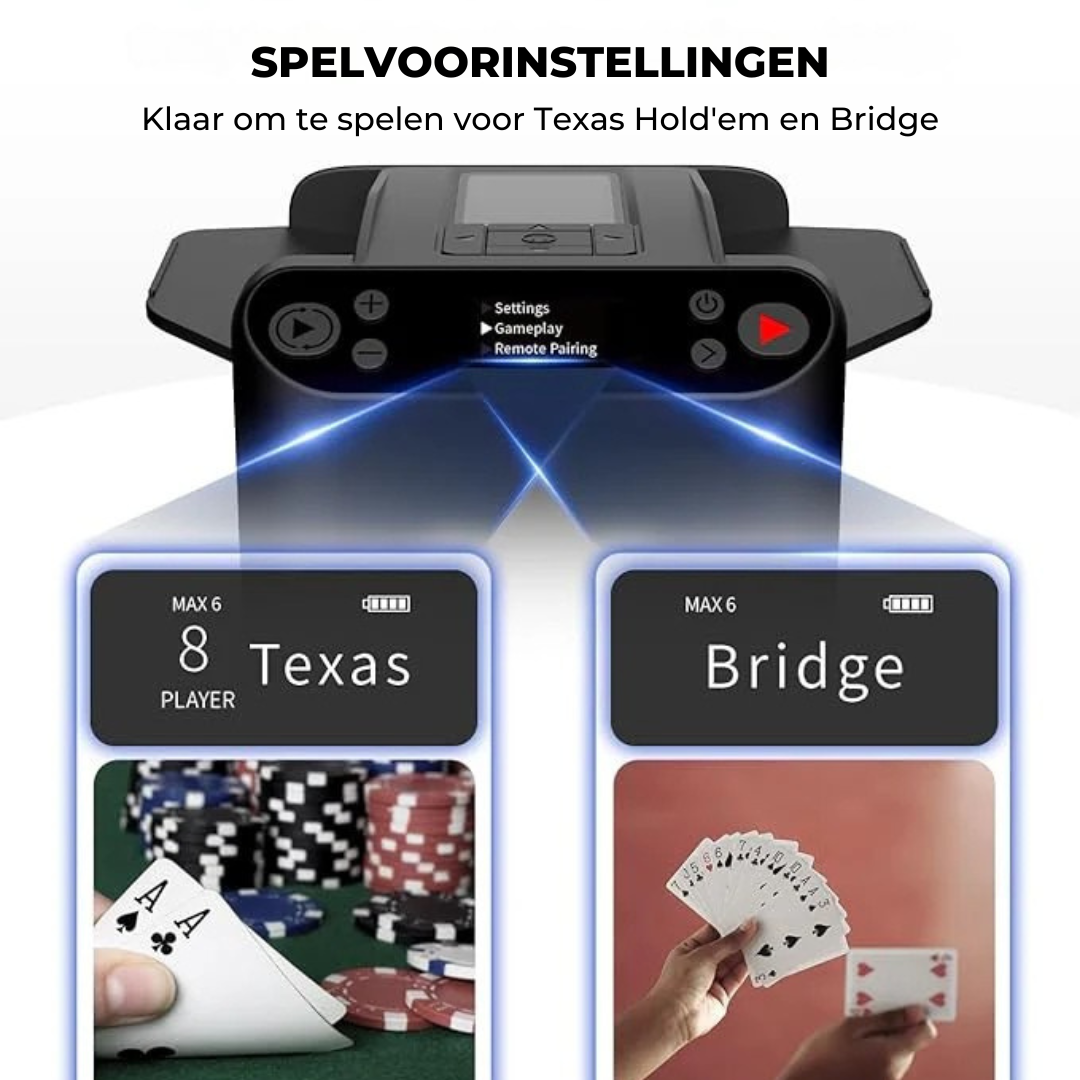 CardMaster™ Automatic Card Shuffler & Dealer