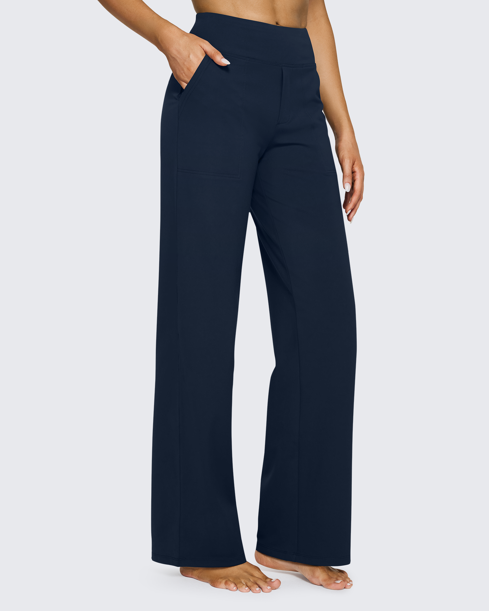 Loose High-Waist Business Casual Pants