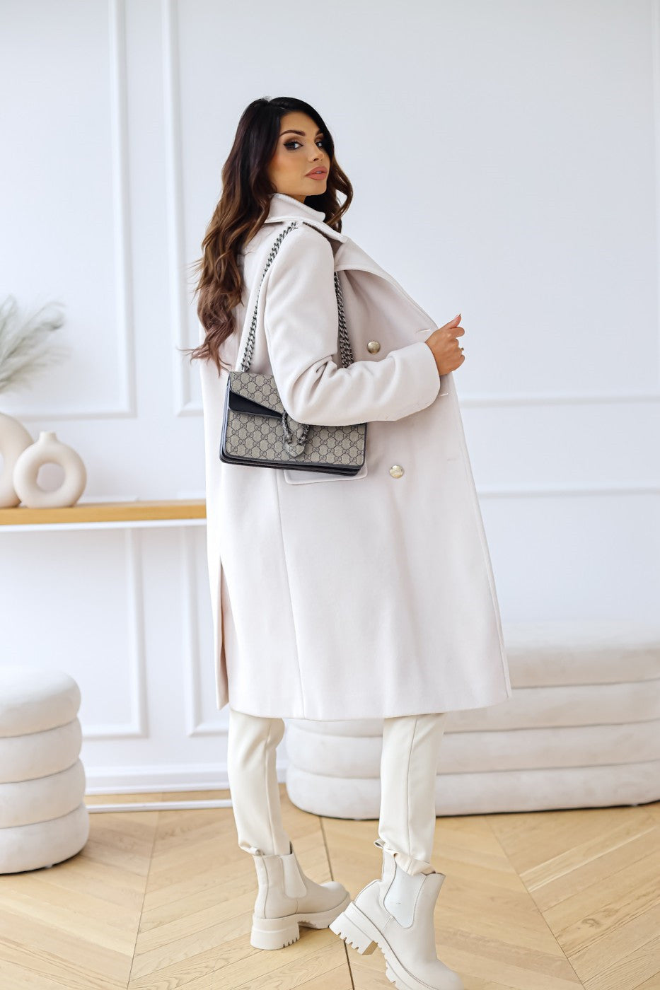 Chloe | Women's Classic Double-Breasted Trench Coat