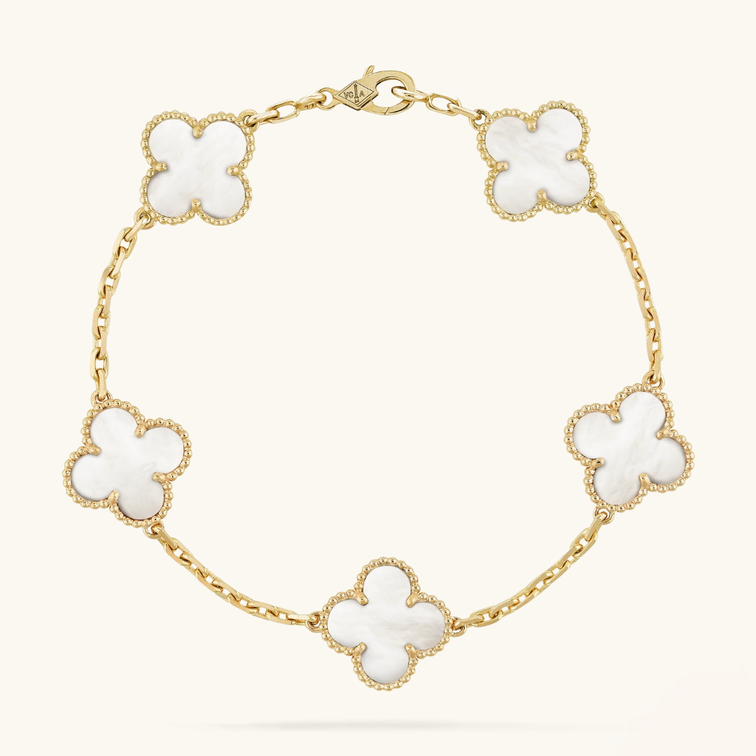 Clover Bracelet (gold finish)