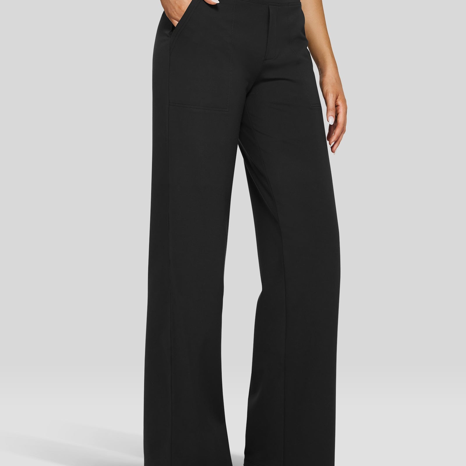 Loose High-Waist Business Casual Pants