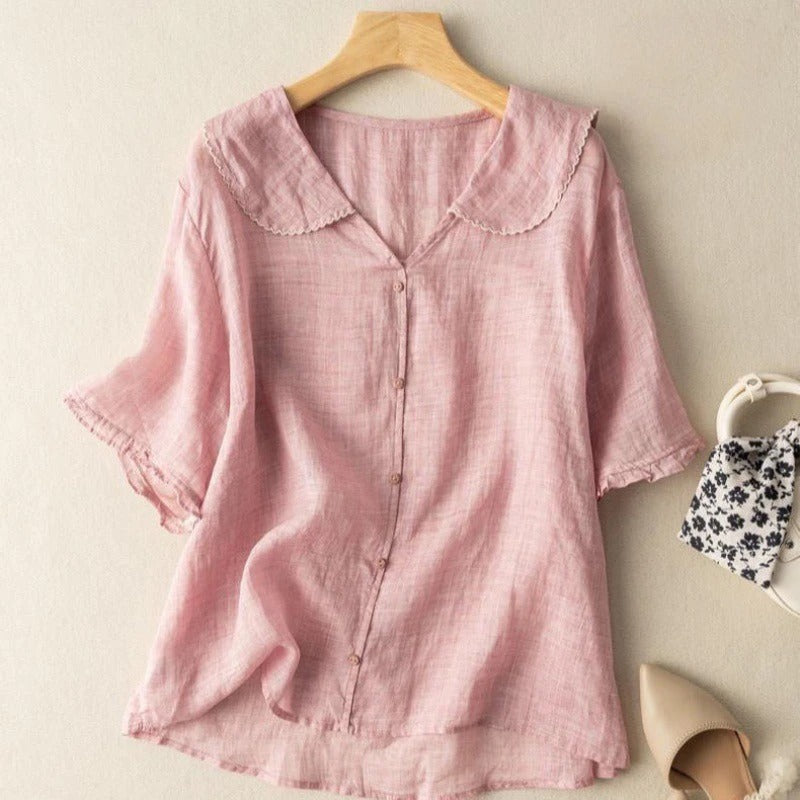 Adele™ | Airy Linen Blouse
