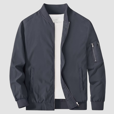 Men's Zippered Bomber Jacket | Lightweight