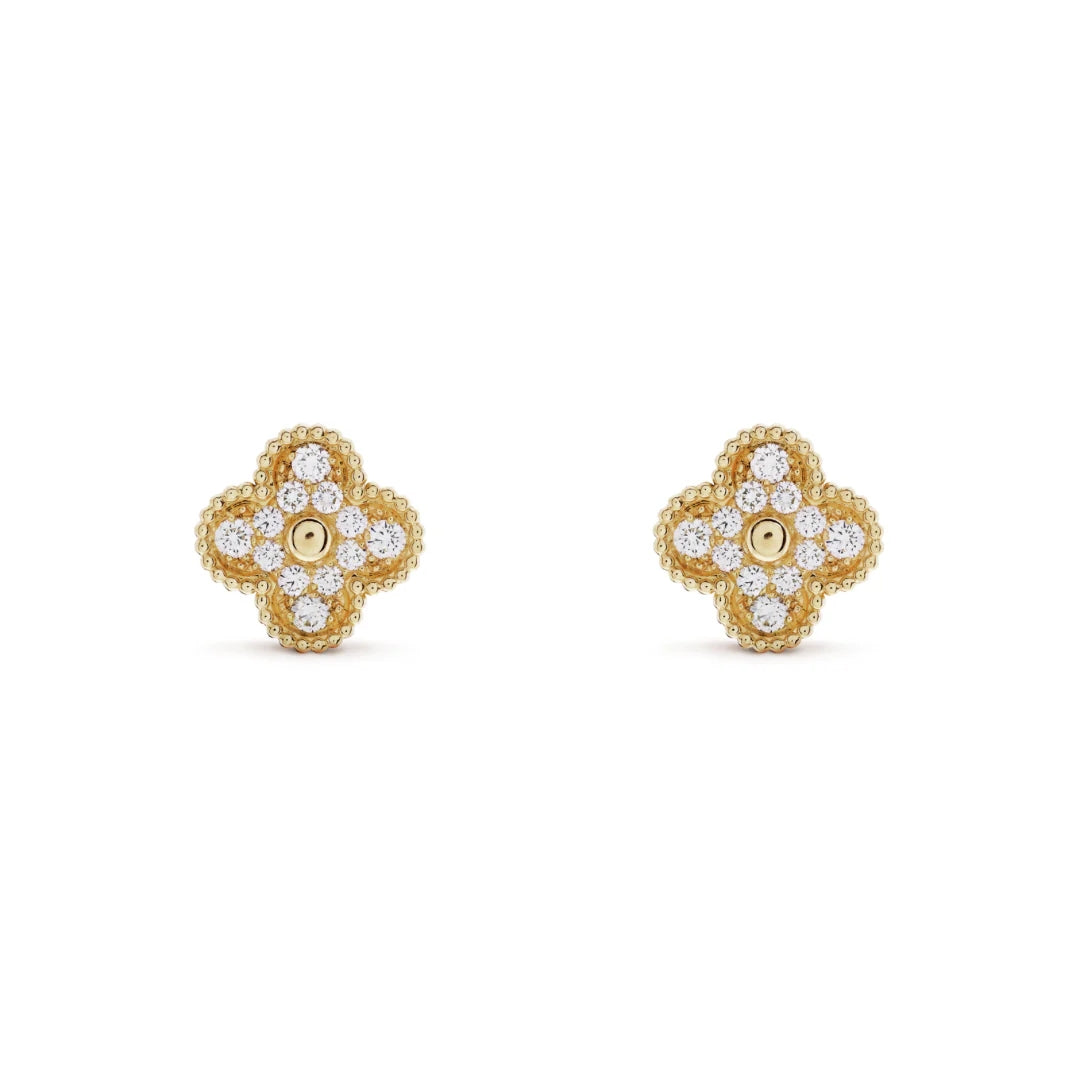Clover Earrings Prestige Gold (18k gold finish)