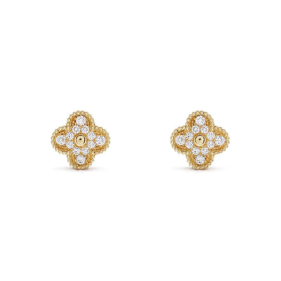Clover Earrings Prestige Gold (18k gold finish)