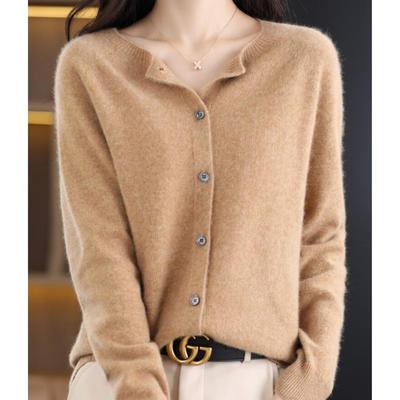 Poppy | Women's Round Neck Cardigan Sweater