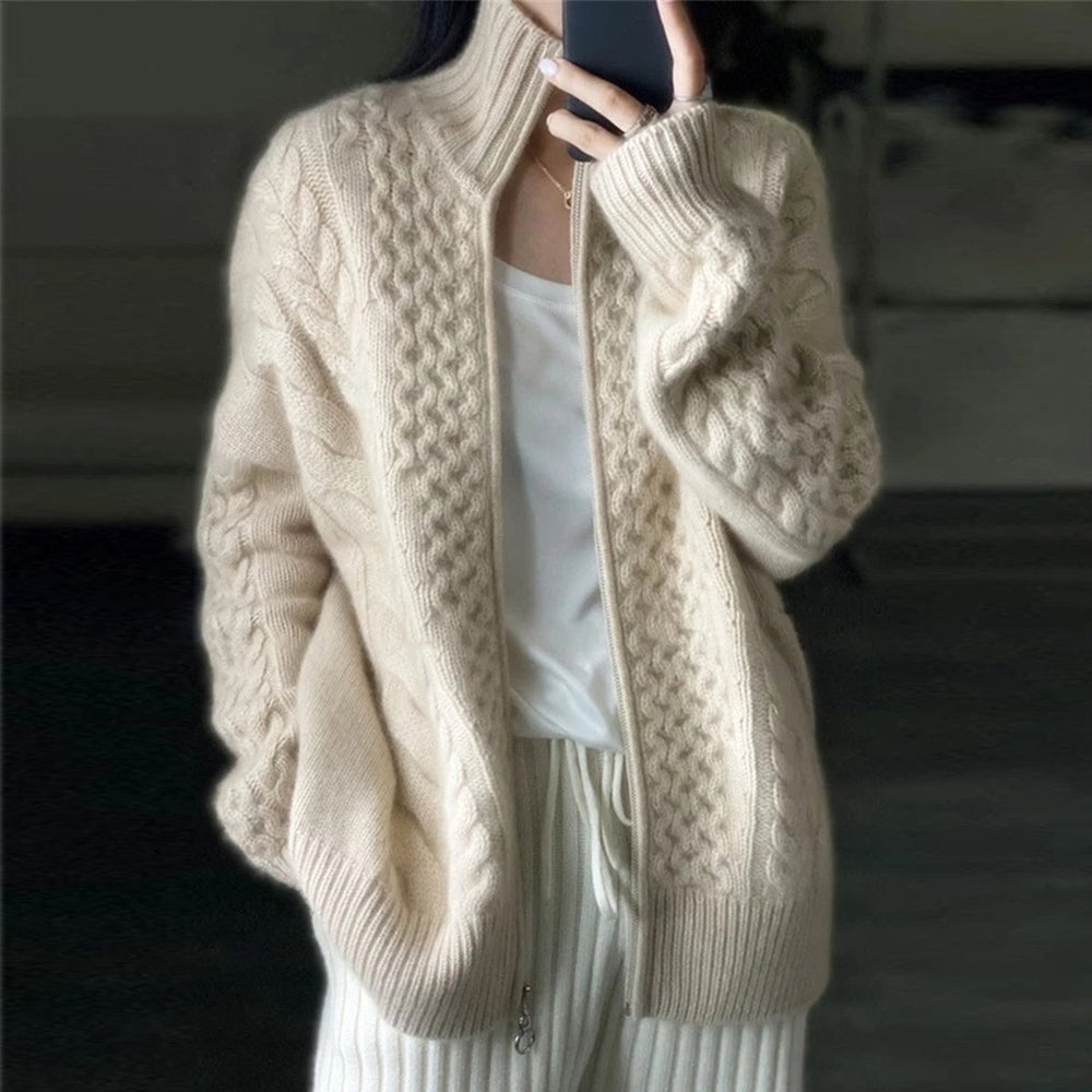 Maisie | Cozy Women's Cardigan with Zipper