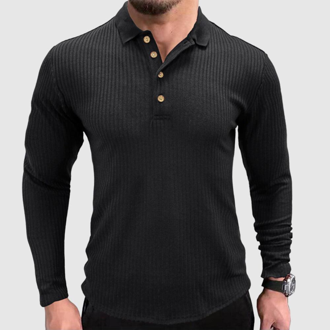 Men's Knitted Polo Shirt | Stylish