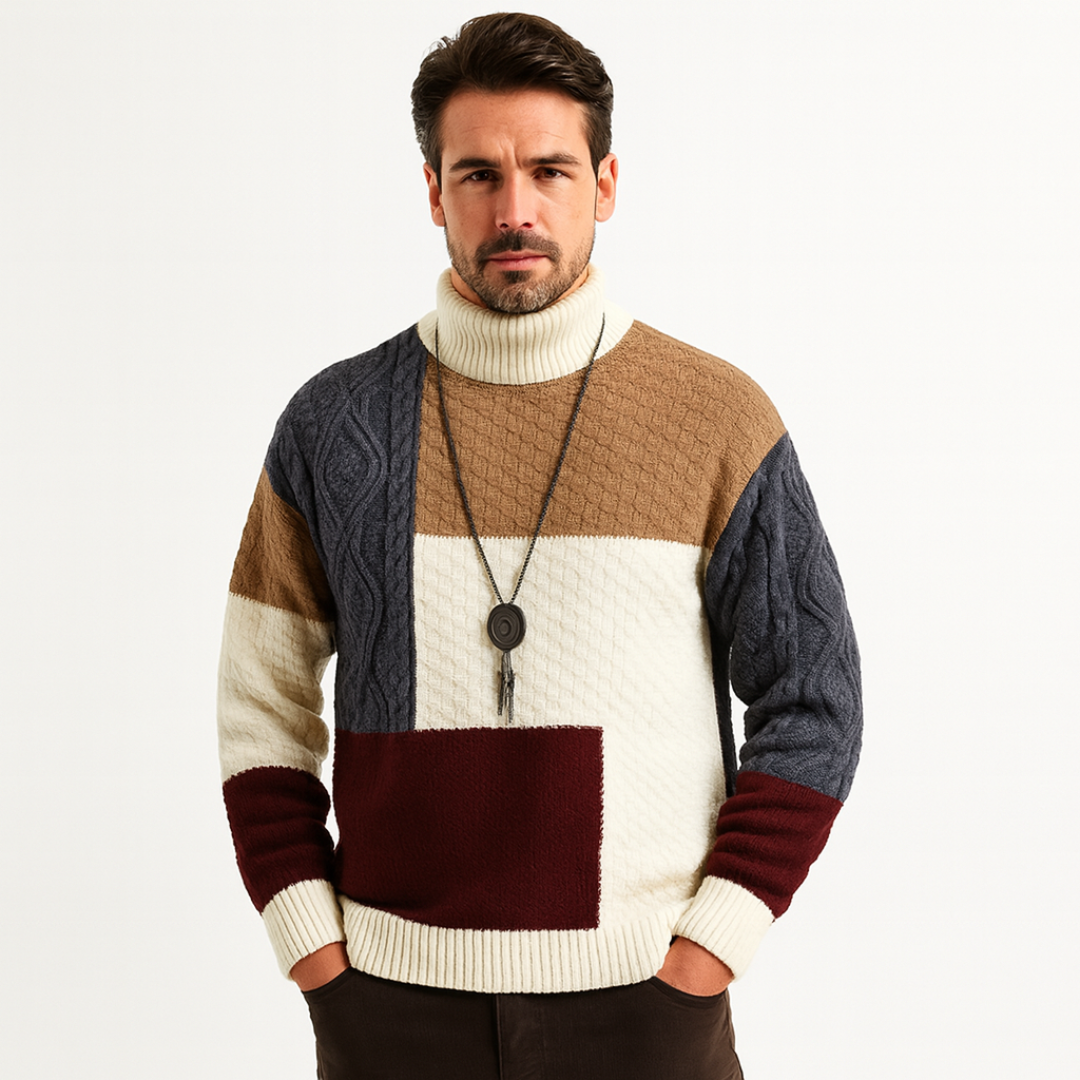 Men's Turtleneck Sweater | Warm