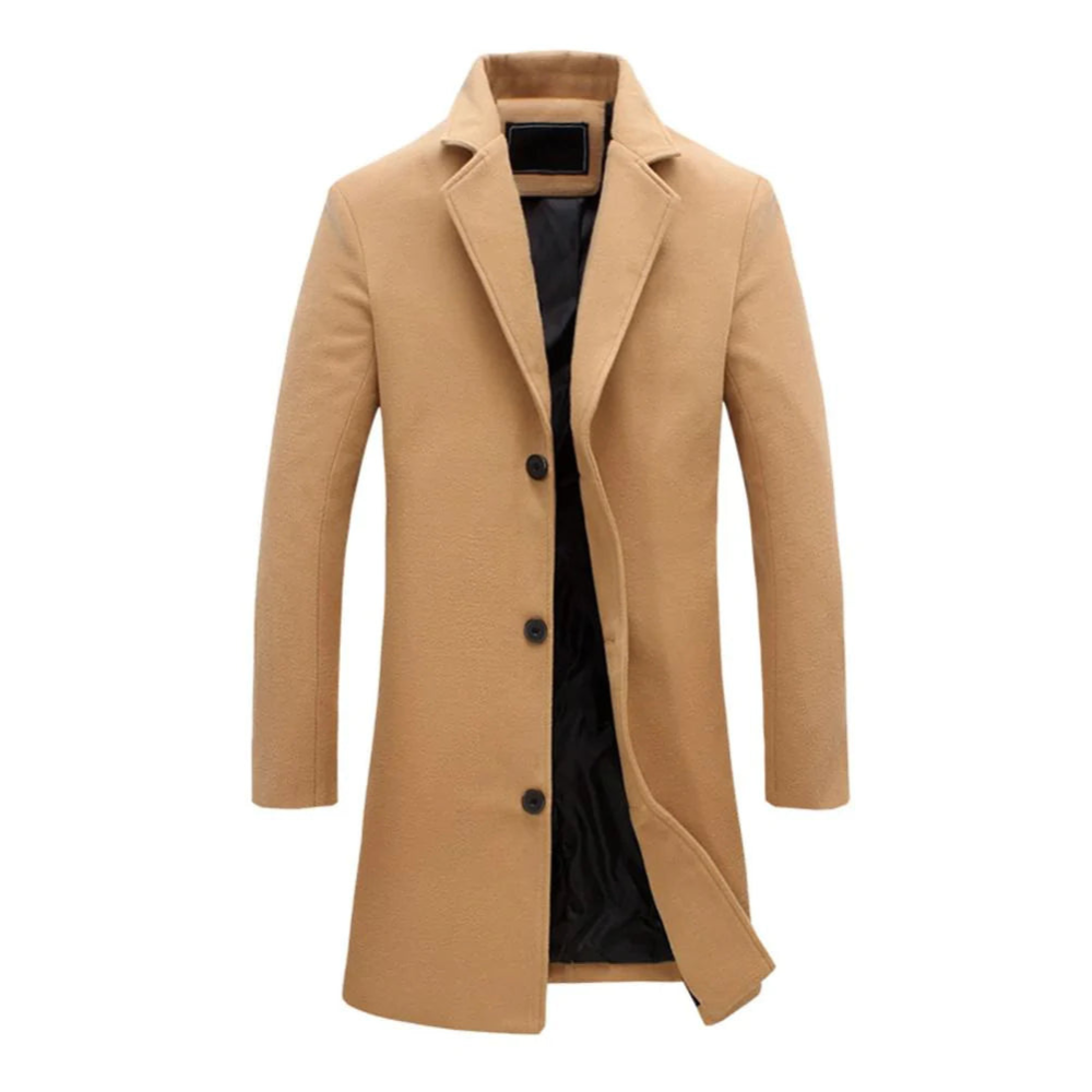 Men's Long Wool Coat | Elegant