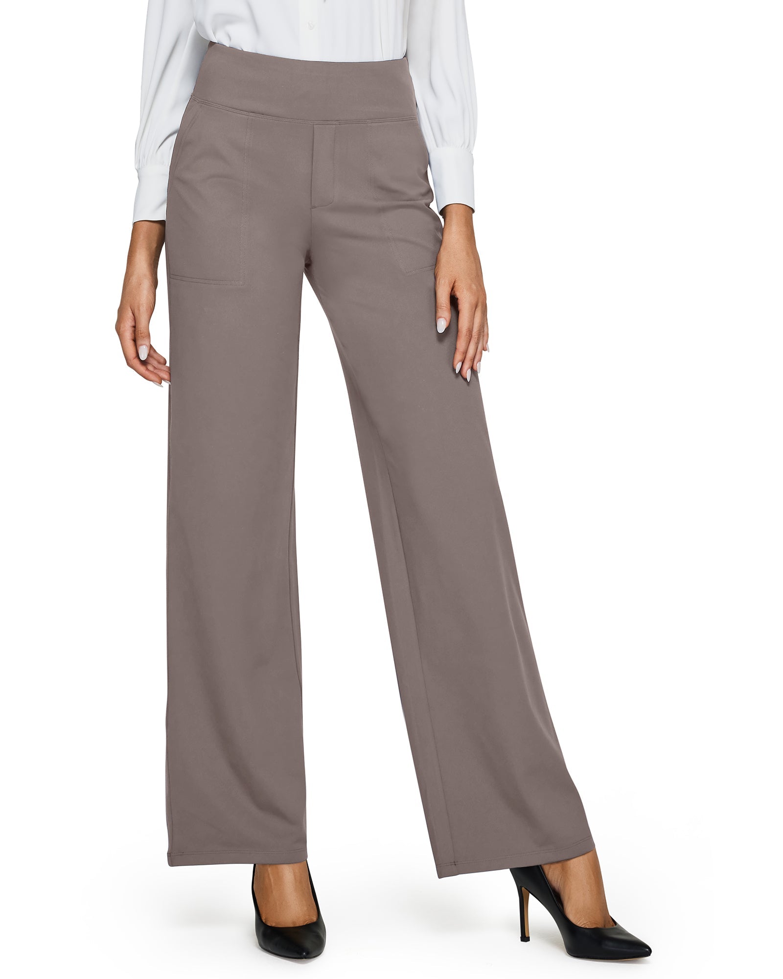 Loose High-Waist Business Casual Pants