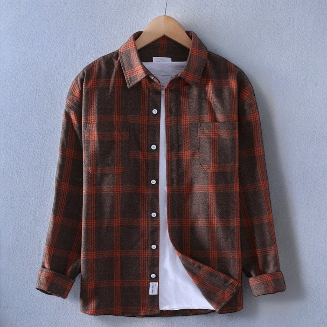 Men's Casual Plaid Shirt | Relaxed