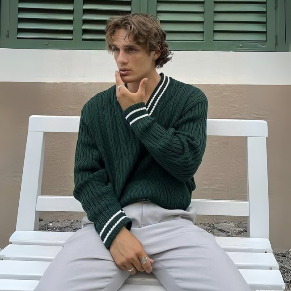 Men's Cable Knit Sweater | Chunky