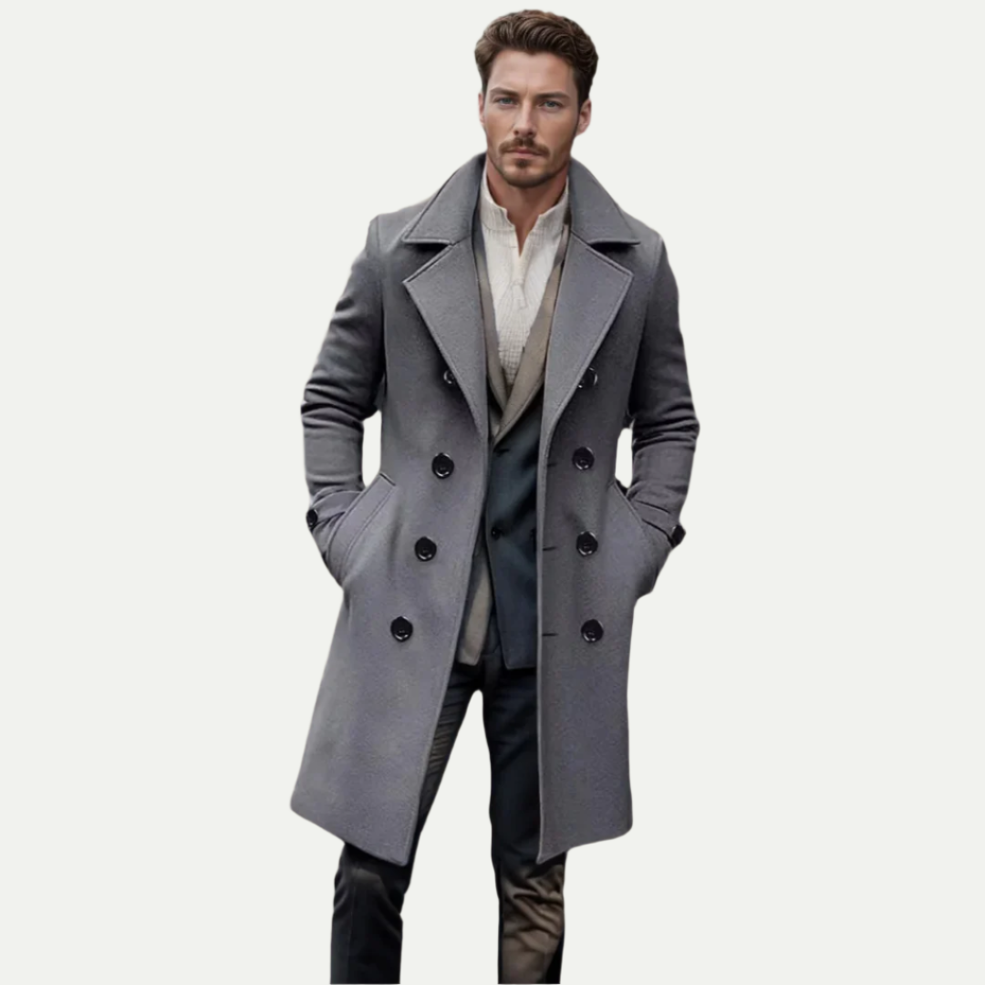 Premium Merino Wool Italian Long Trench Coat