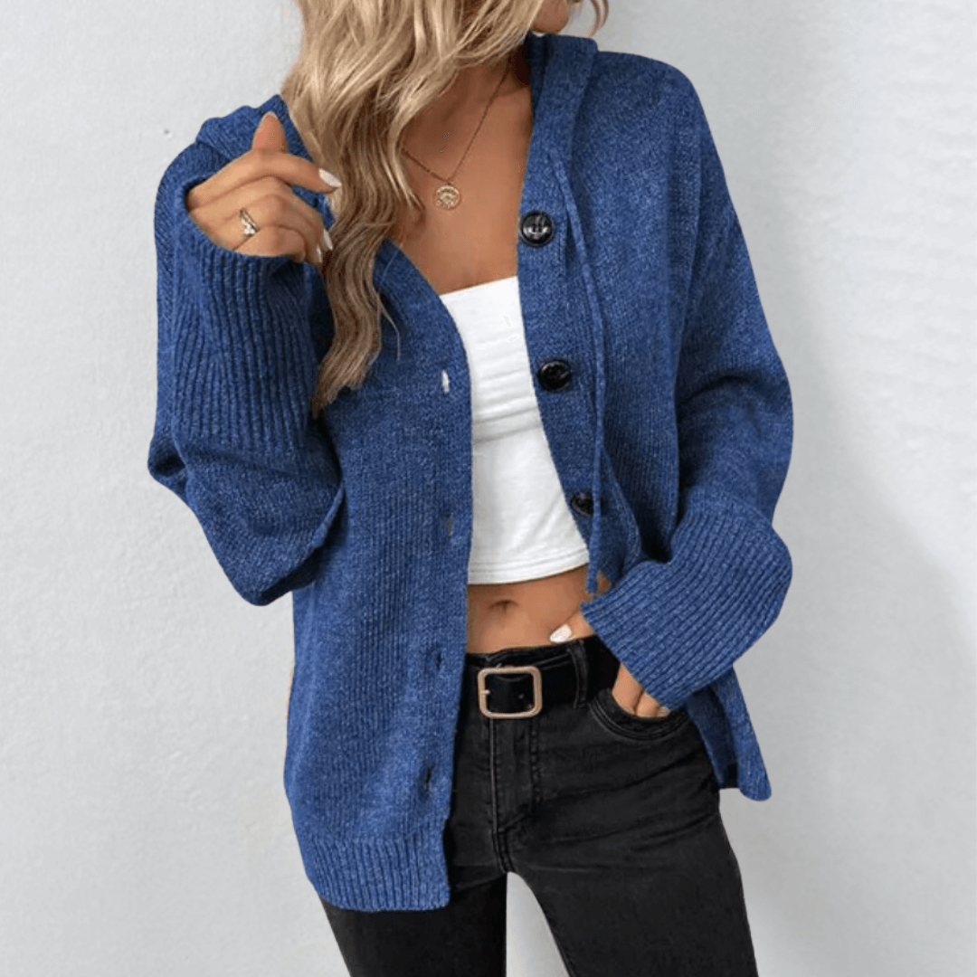 Lottie | Women's Cozy Knit Cardigan with Buttons