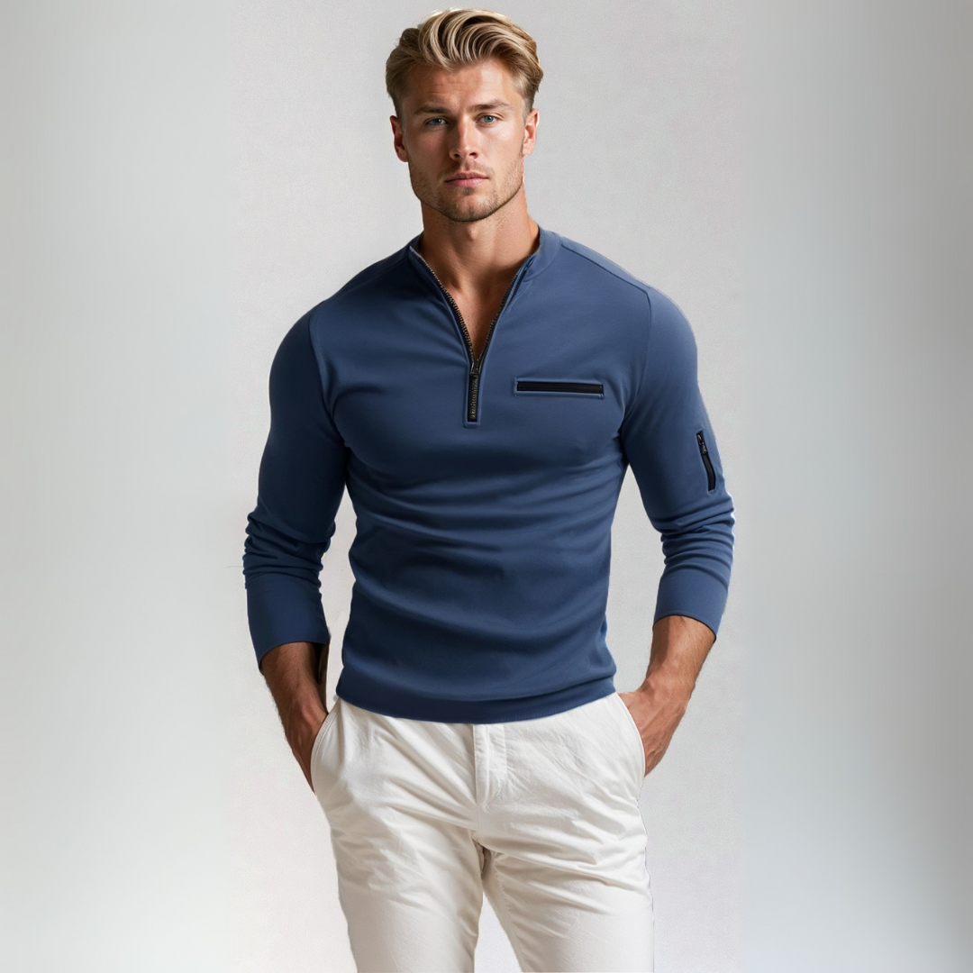 Men's Sporty Zip Shirt | Casual