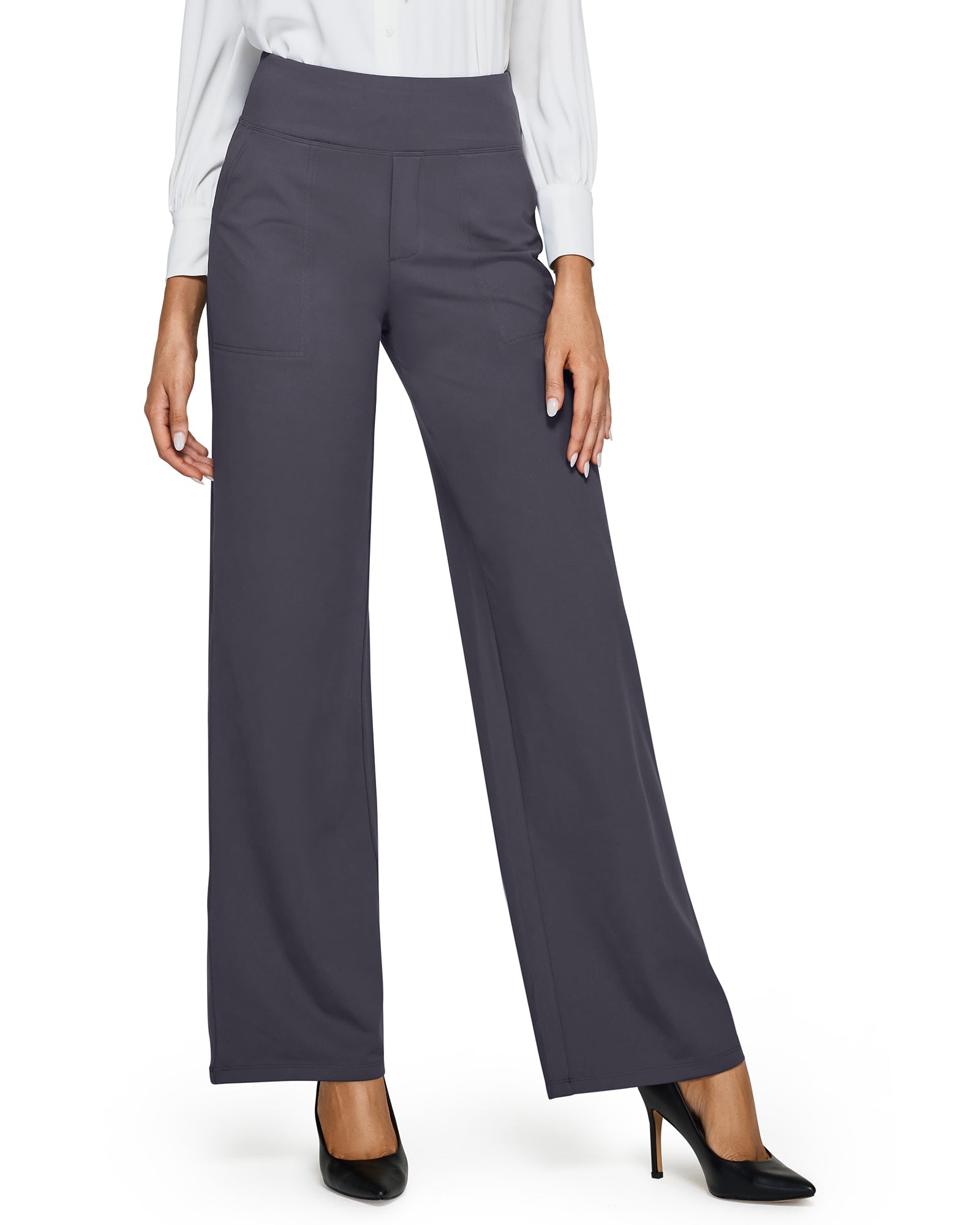 Loose High-Waist Business Casual Pants