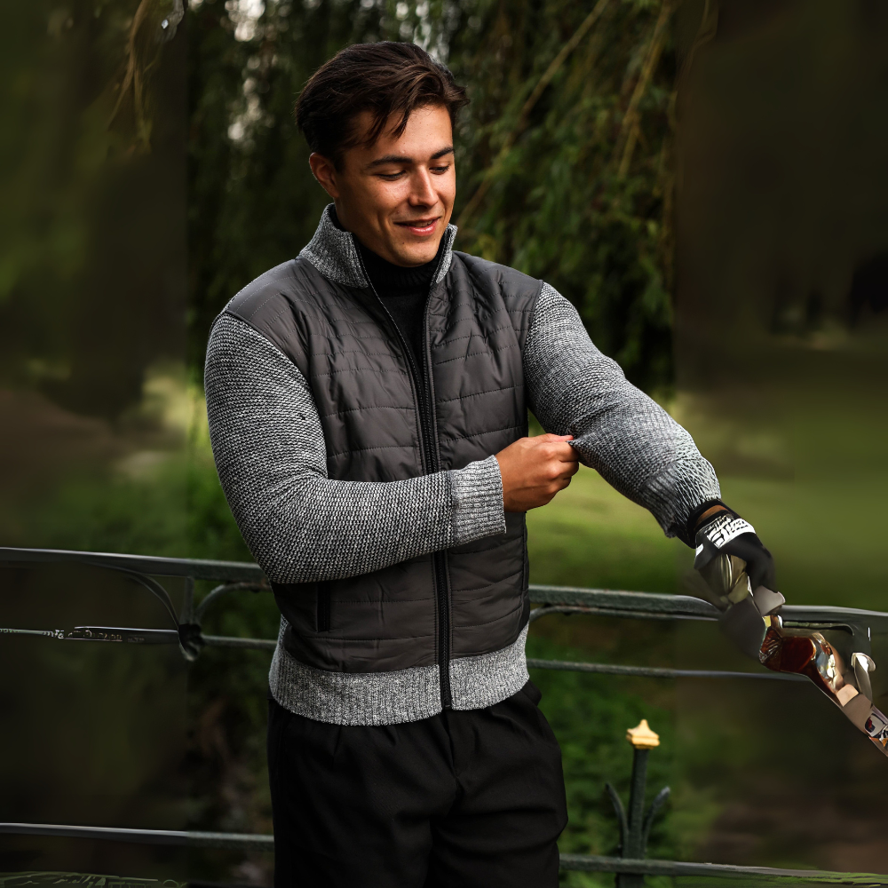 Men's Quilted Zip Jacket | Modern