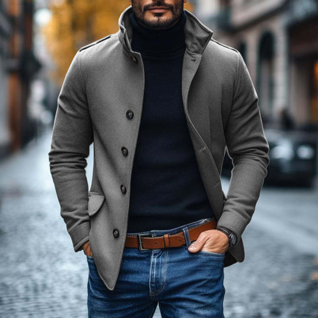 Men's Slim Fit Coat | Modern