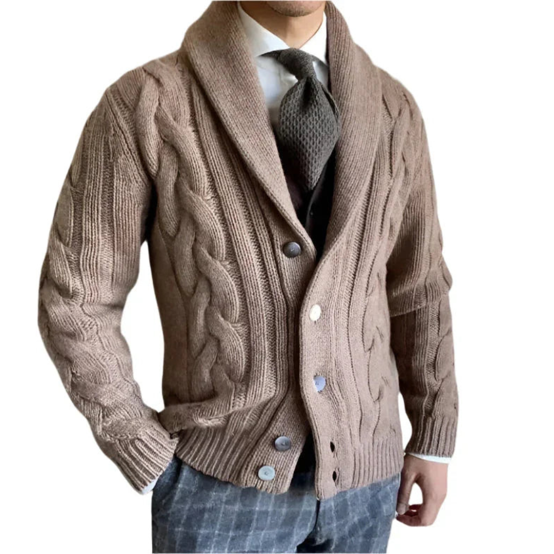 Men's Cable Knit Cardigan | Casual