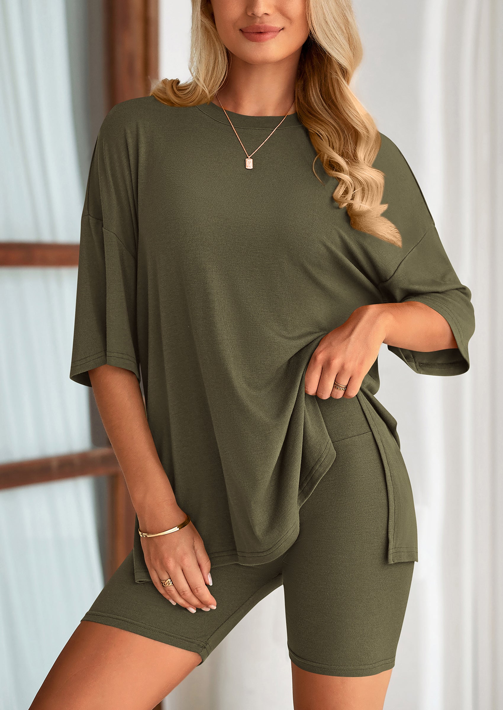 Two Piece Lounge Set Casual Oversized