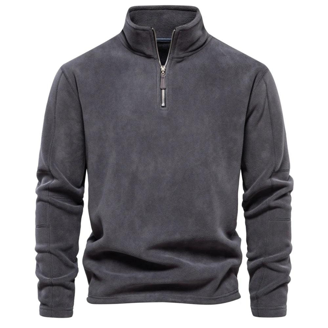 Men's Zip-Up Fleece Pullover | Winter