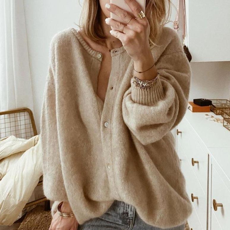 Violet | Women's Button-Up Knit Cardigan