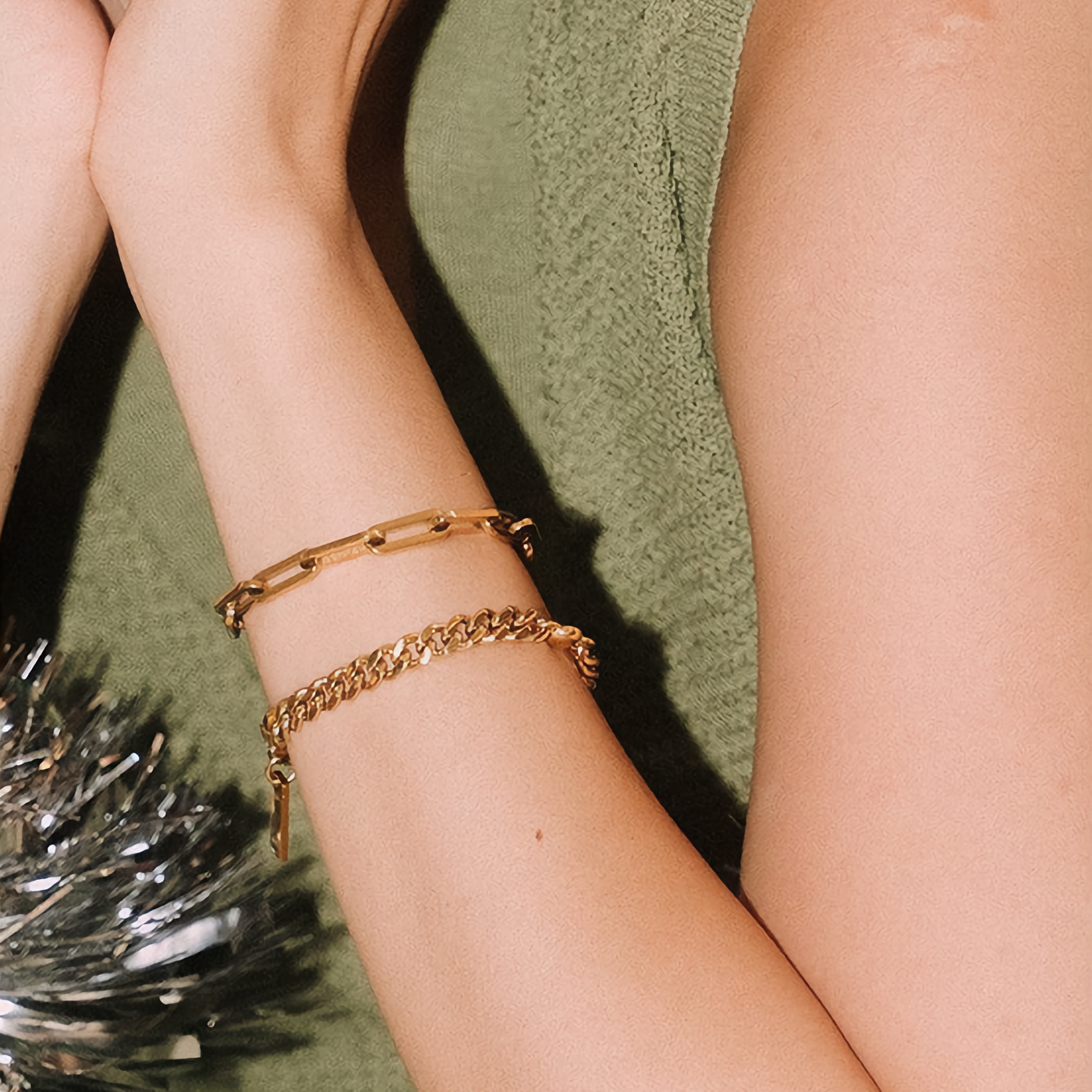 Asta Golden Paperclip Chain Bracelet