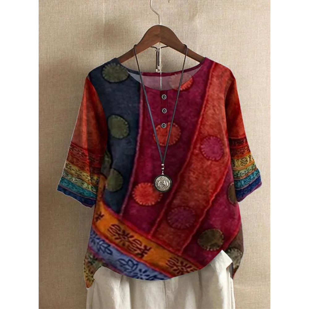 Valarie™ | Colourful Bohemian Top