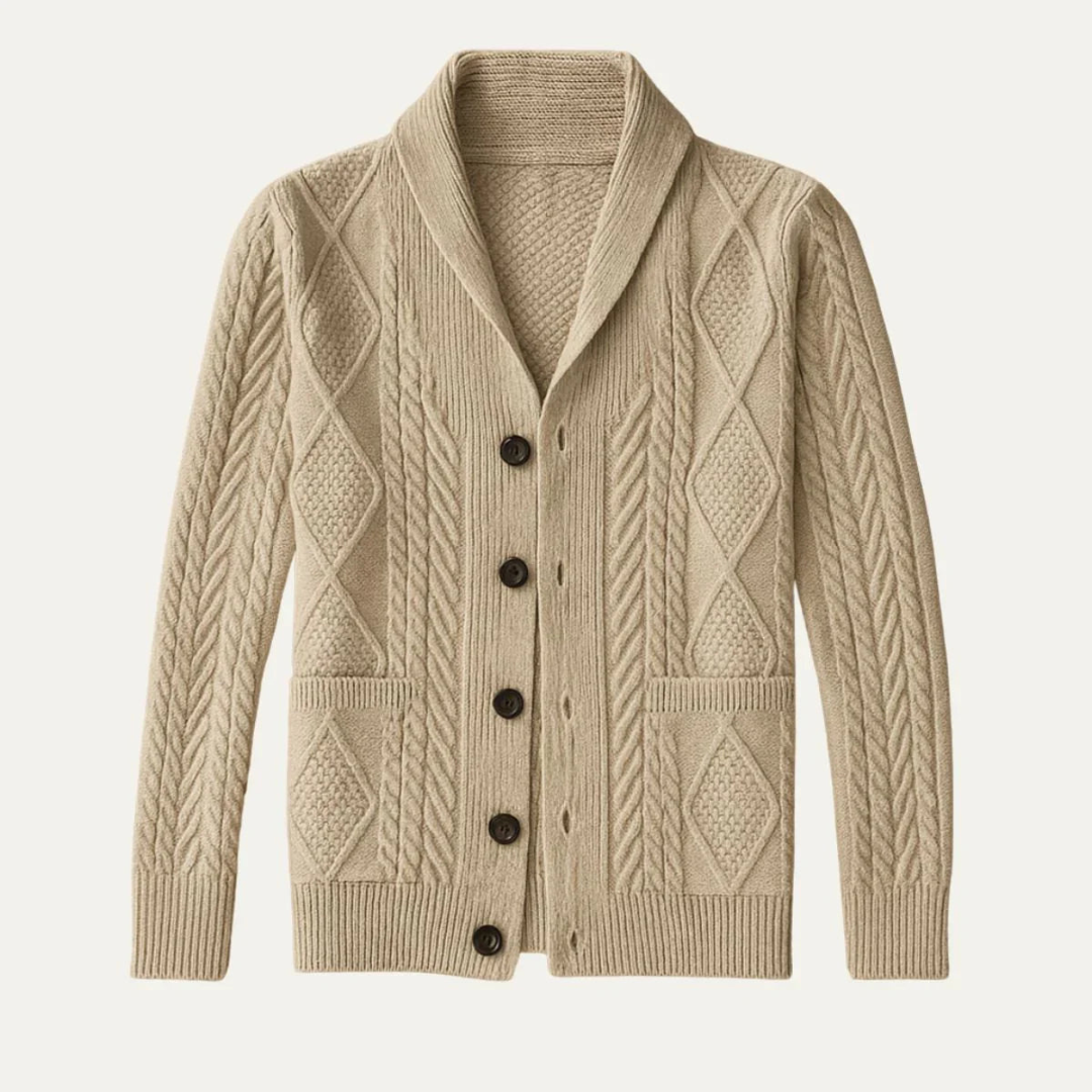 Men's Cable Knit Cardigan | Winter