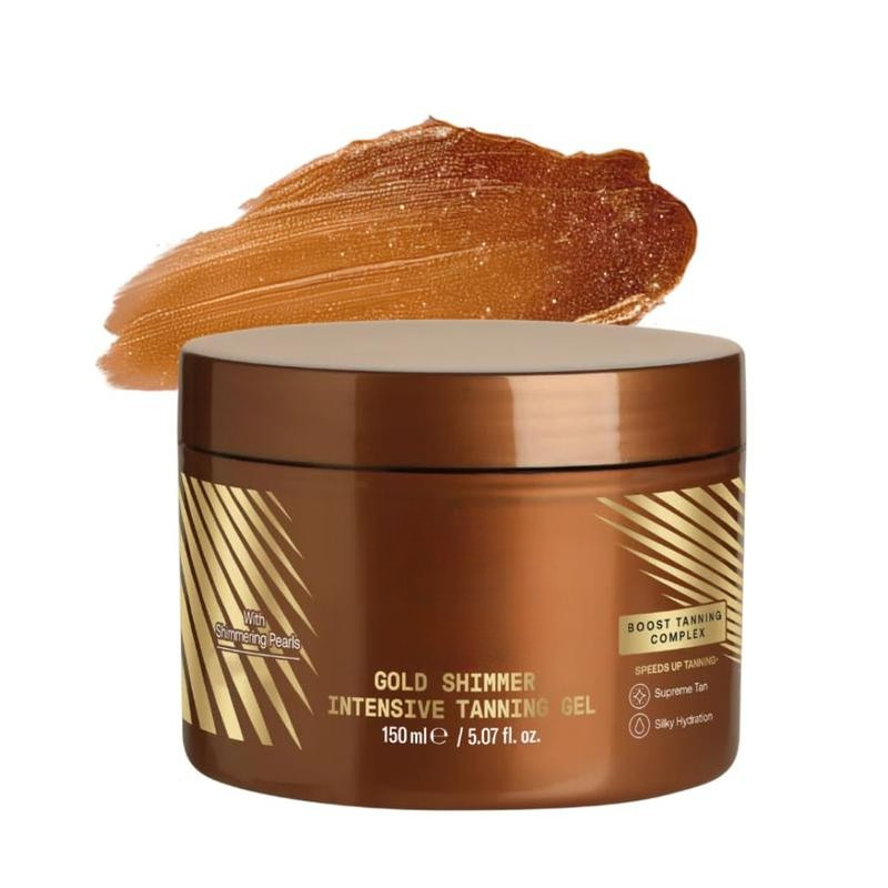 Gold Shimmer Intensive Tanning Gel - 2 pack
