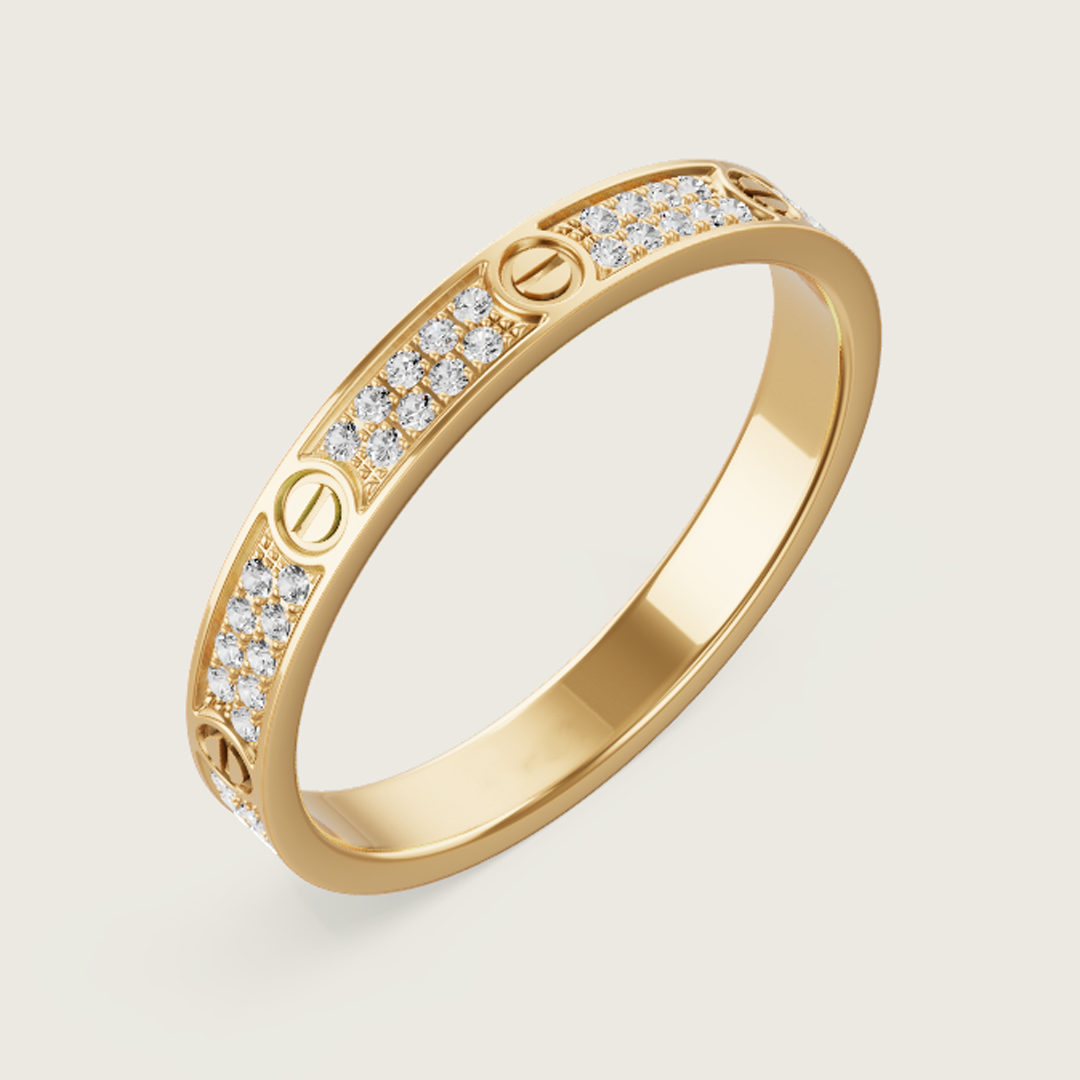 Eternity Ring (gold finish, small design)