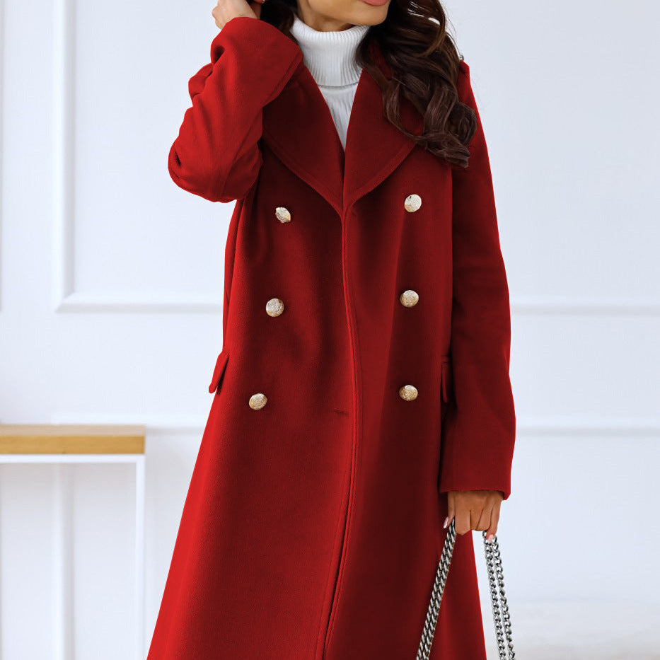 Sophie | Women's Notched Collar Winter Trench Coat