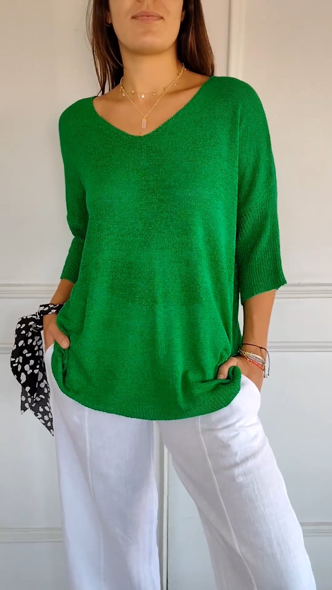 Anna™ | V-Neck Knitted Top