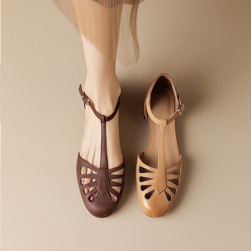 Alden & Archer™ | Sacha Elegant T-Strap Sandals