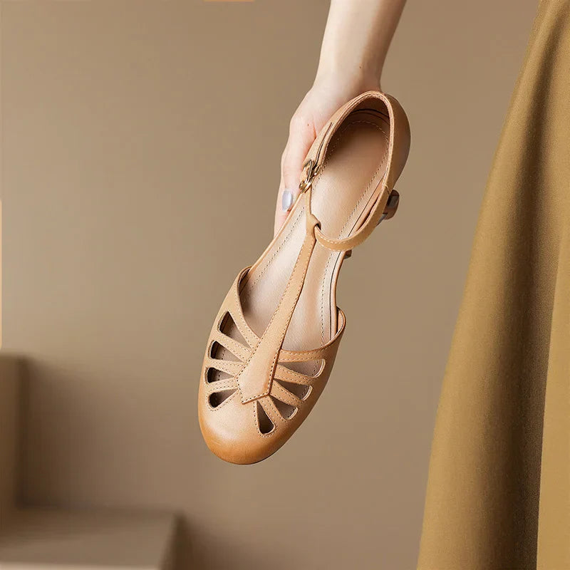 Alden & Archer™ | Sacha Elegant T-Strap Sandals