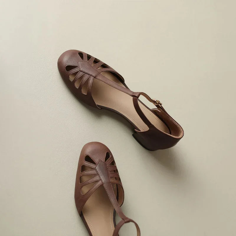 Alden & Archer™ | Sacha Elegant T-Strap Sandals