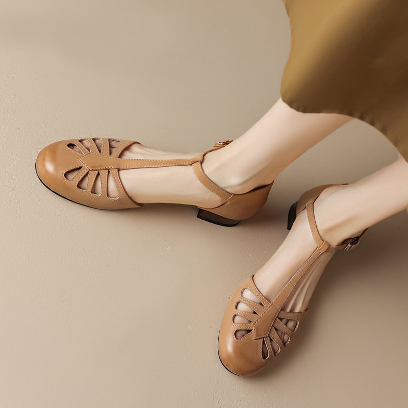 Alden & Archer™ | Sacha Elegant T-Strap Sandals