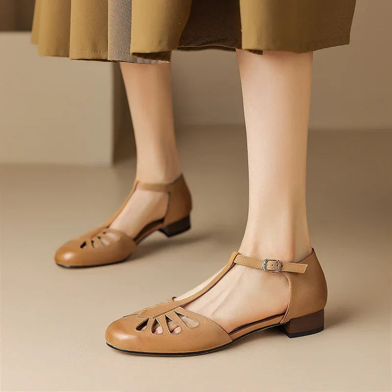 Alden & Archer™ | Sacha Elegant T-Strap Sandals