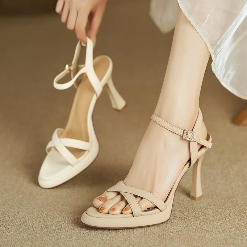 Alden & Archer™| Andy Open Stiletto Heeled Sandals