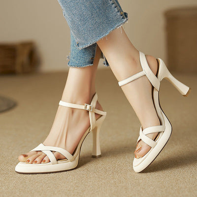 Alden & Archer™| Andy Open Stiletto Heeled Sandals