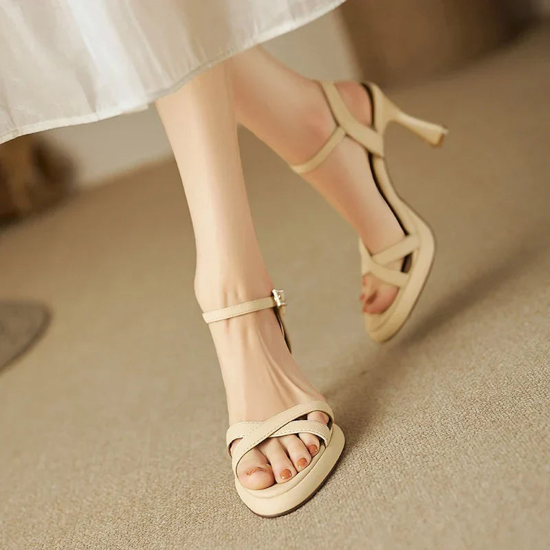 Alden & Archer™| Andy Open Stiletto Heeled Sandals