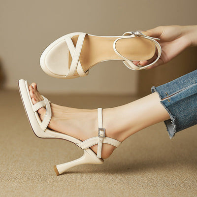Alden & Archer™| Andy Open Stiletto Heeled Sandals