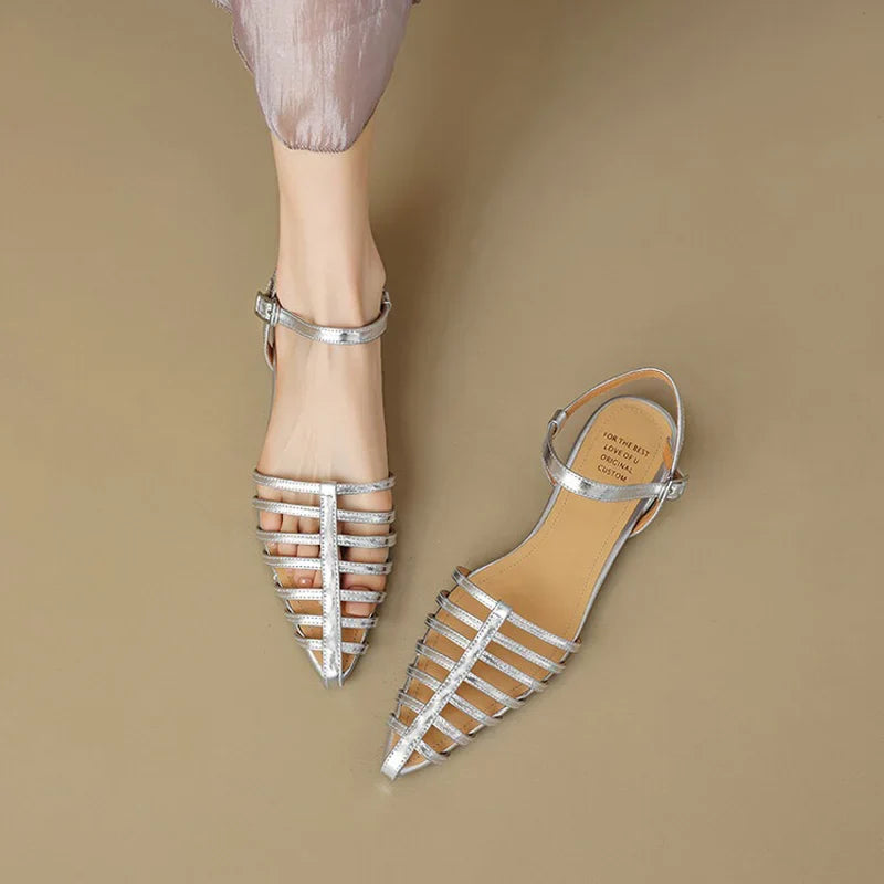 Alden & Archer™ | Kiara Elegant Flat Sandals